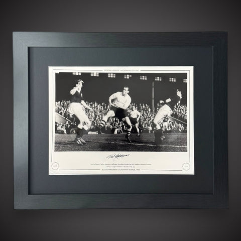 FRAMED Bolton Wanderers V Tottenham Hotspur - Nat Lofthouse Hand Signed Photo0