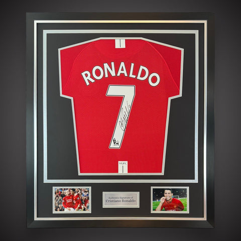 Cristiano Ronaldo Hand Signed And Framed Manchester United Football Shirt £6500