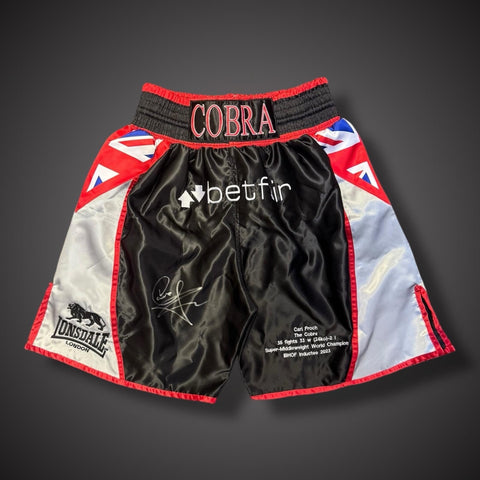 Carl Froch Hand Signed Boxing Shorts With COA £1990