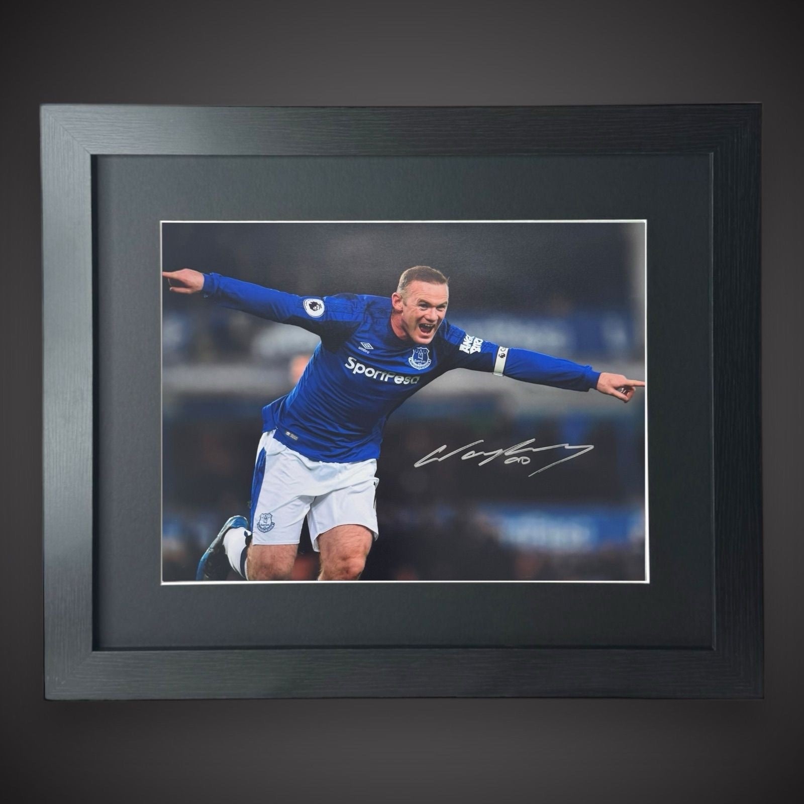 Wayne Rooney Everton Hand Signed And Framed  Photo With COA £790