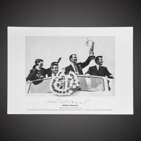 JIMMY GREAVES 1963 European Cup Winners Cup Signed Photo £25 12X160