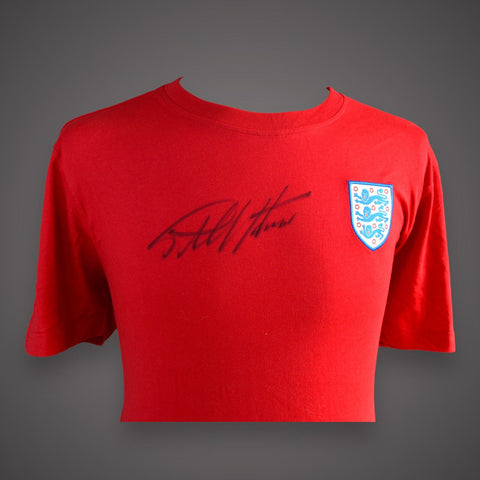 Sir Geoff Hurst Signed England T-shirt direc From Management  COA Value £39.991
