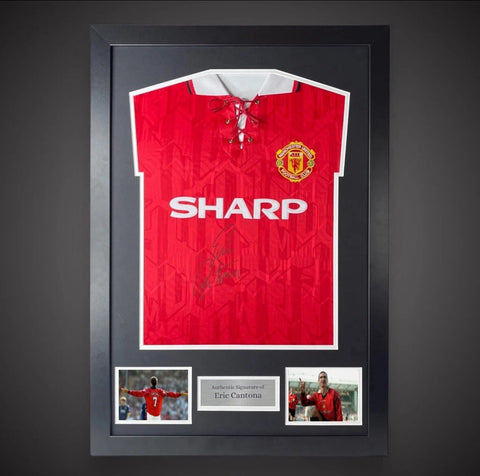 Framed 1994 Manchester United Shirt Signed By Eric Cantona £2990