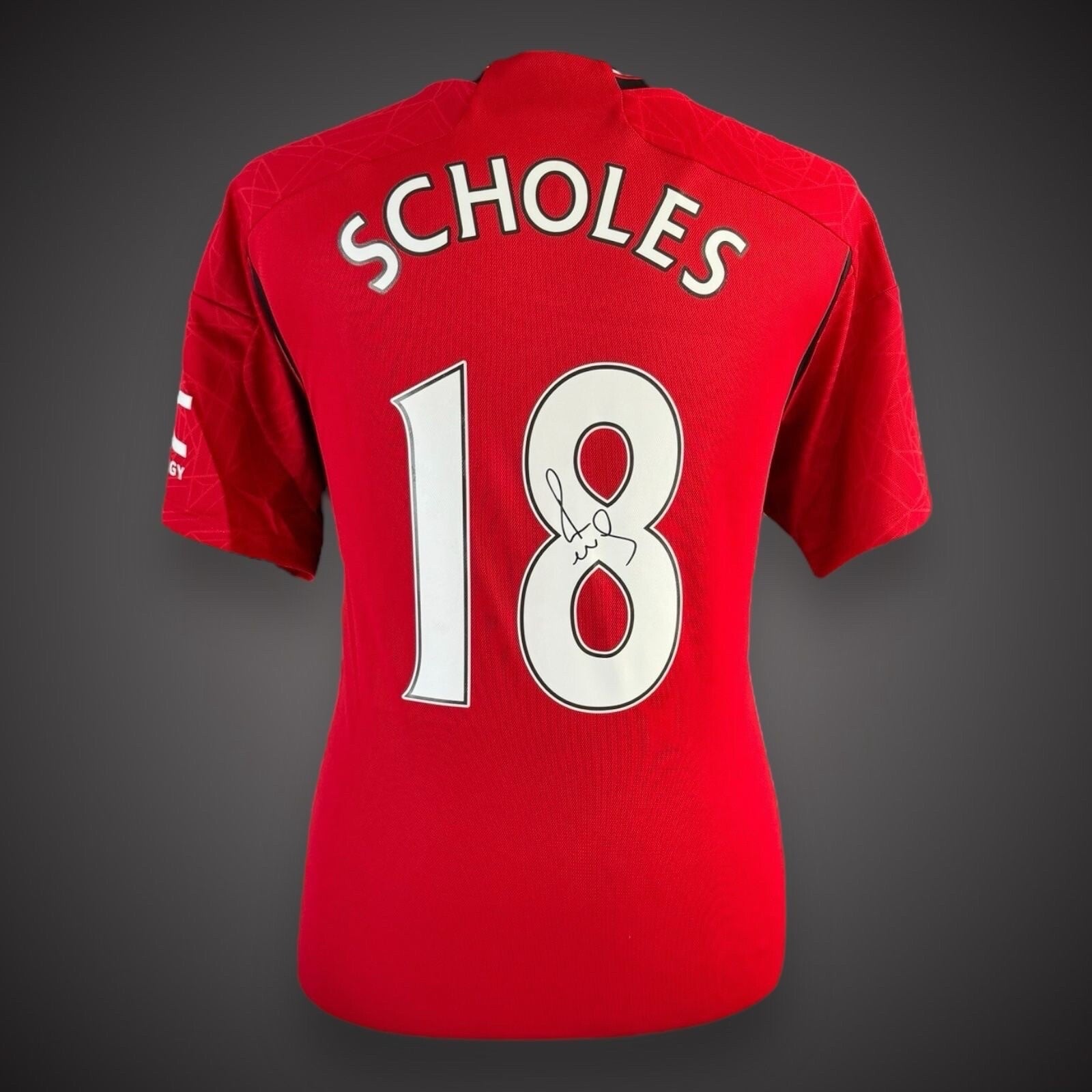 Paul Scholes Hand Signed  Manchester United Football Shirt With COA £1990