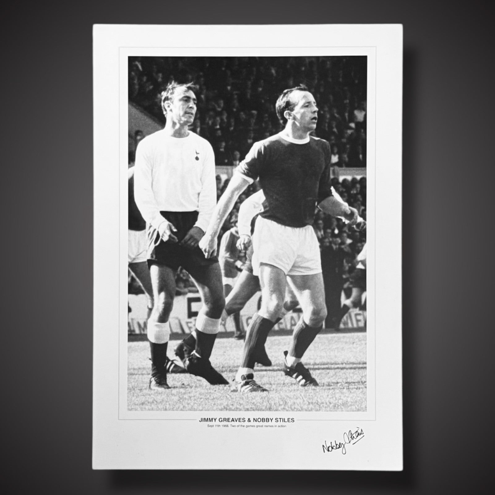 Nobby Stiles 1966 Hand Signed Photo 20x14 Inches Tottenham Hotspur’s £25 A20