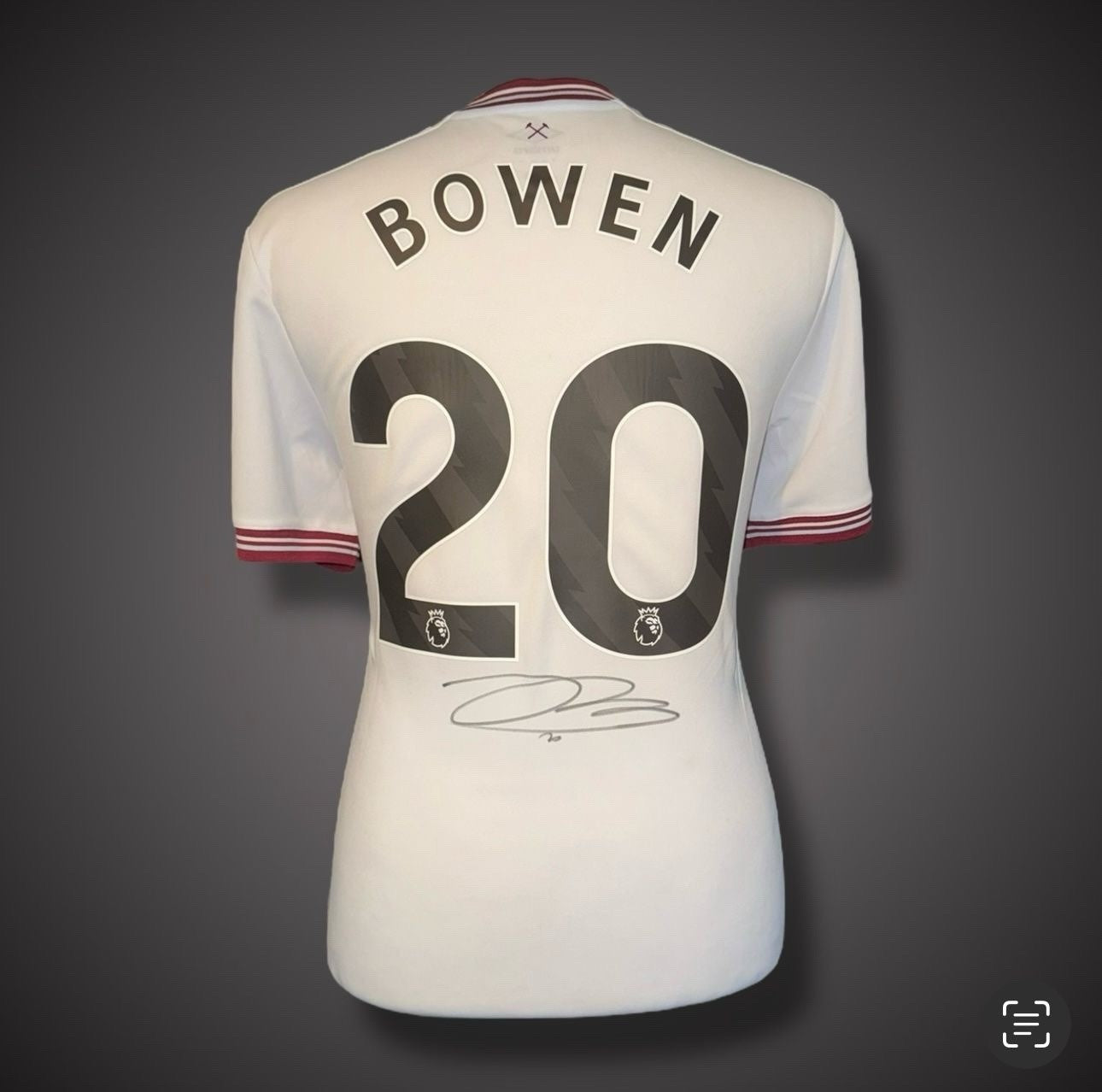 Jarrod Bowen Hand Signed West Ham Football Shirt With COA £2500