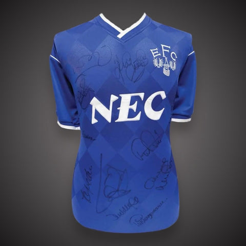 Everton 1987 Champions Shirt Hand Signed By 12 With COA £2990