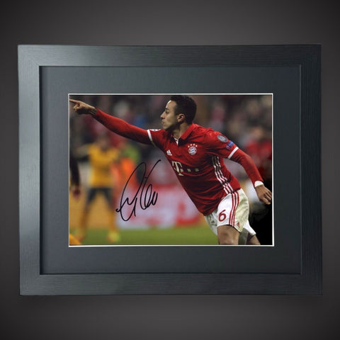 Hand Signed - FC Bayern Munich Thiago Alcantara Framed Photo With COA  £650
