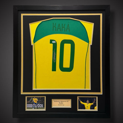 Kaka Hand Signed Brazil Football Shirt - World Cup £4990