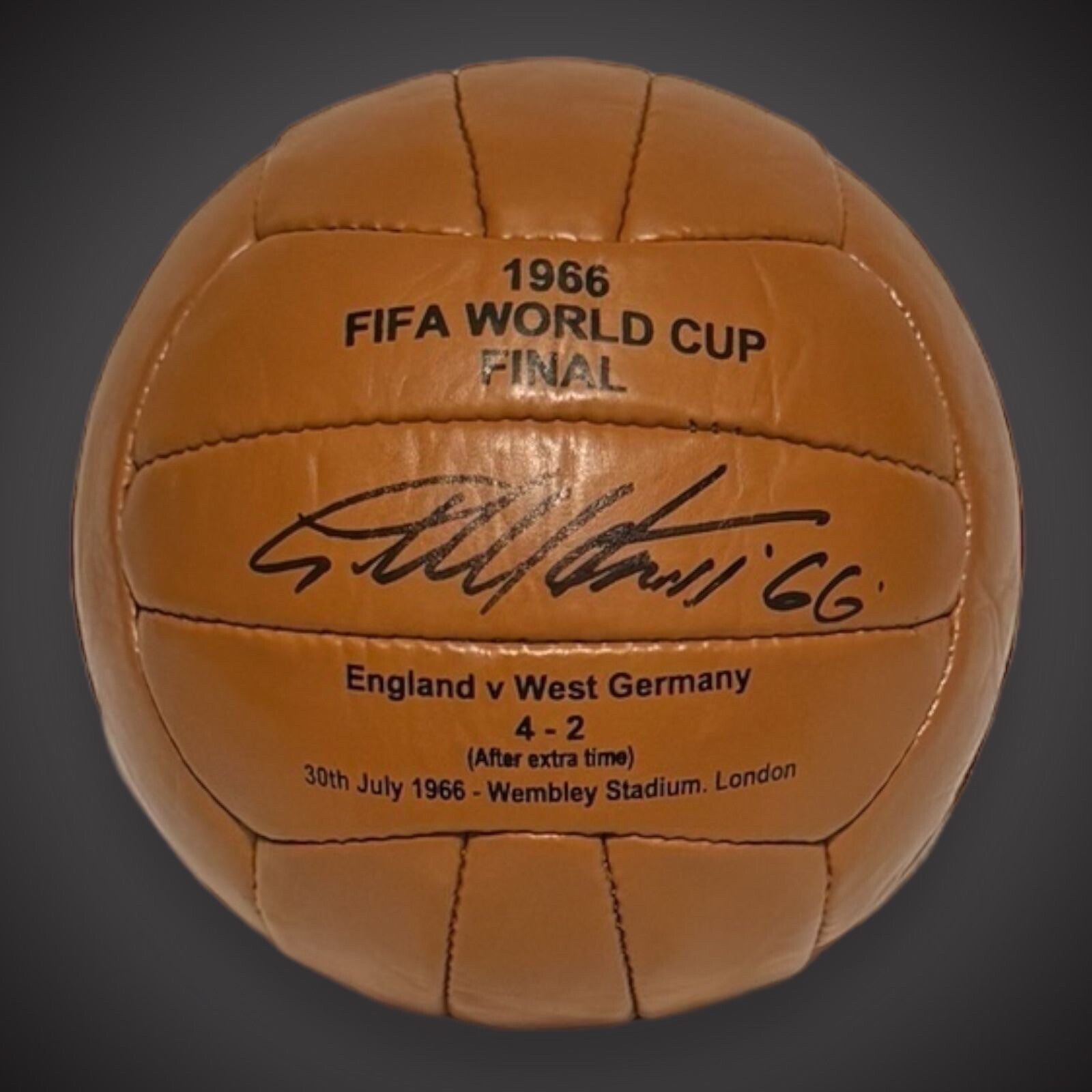 Sir Geoff Hurst FIFA World Cup Final 1966 Ball Signed Geoff Hurst ‘66’ £2250