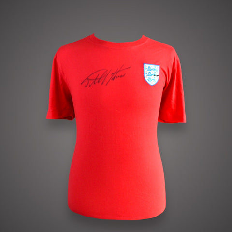 Sir Geoff Hurst Signed England T-shirt direc From Management  COA Value £39.990