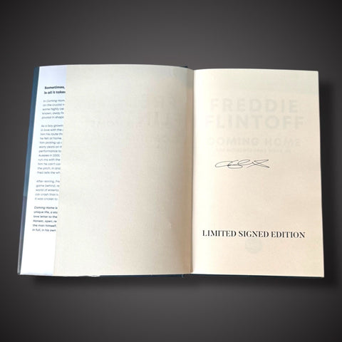 Freddie Flintoff Hand Signed Coming Home  Book £45 With COA 1