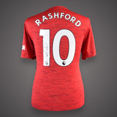 Marcus Rashford Hand Signed Manchester United Football Shirt £299 With COA0