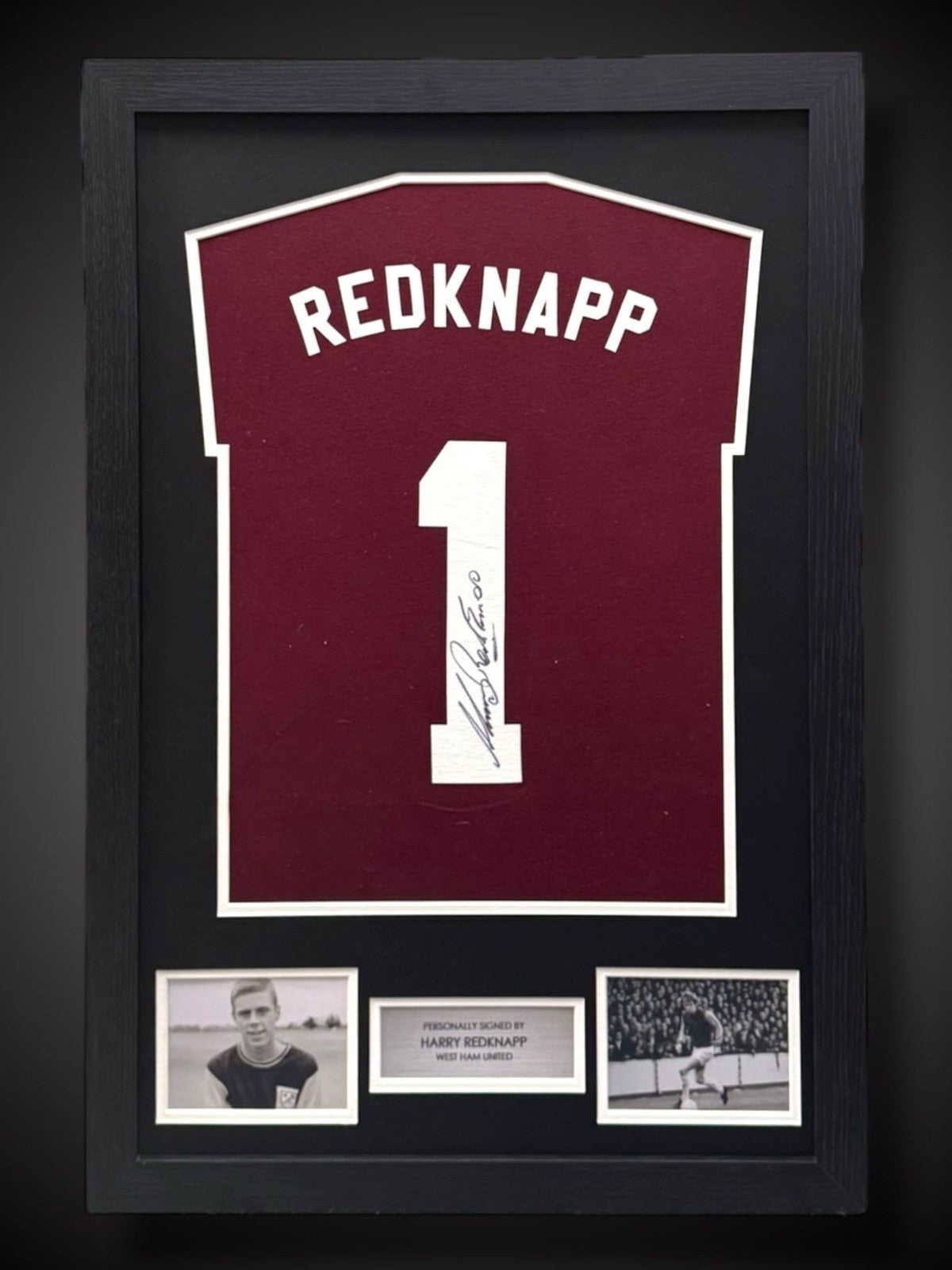 Harry Redknapp Hand Signed And Framed West Ham Shirt £1750