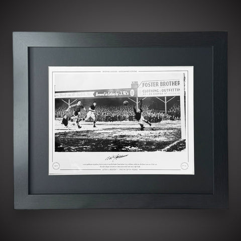 FRAMED Luton V Bolton - Nat Lofthouse Hand Signed Photo £450