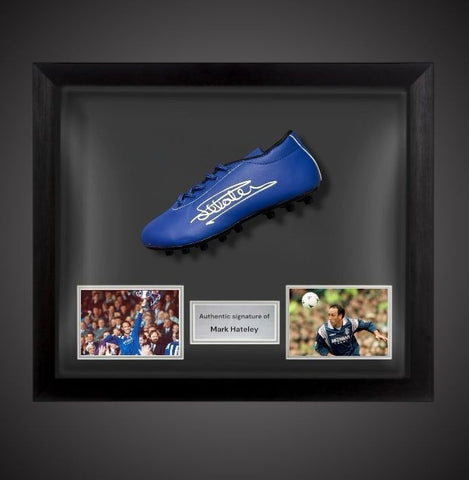 Mark Hateley Hand Signed Rangers Football Boot With COA In A Dome Frame £1750