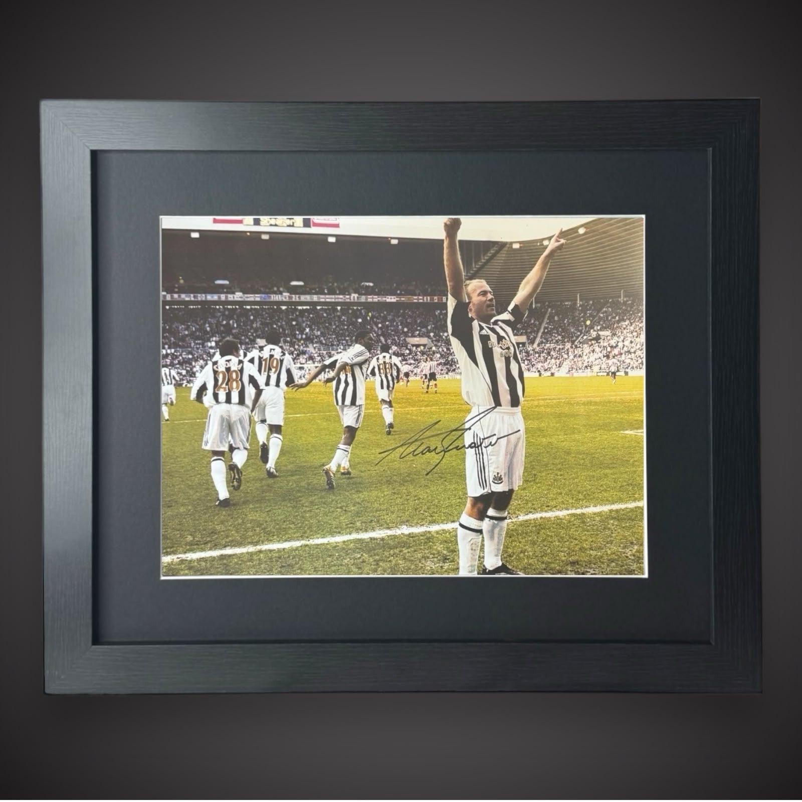 Framed Alan Shearer Hand Signed Newcastle Photo With COA £89.990