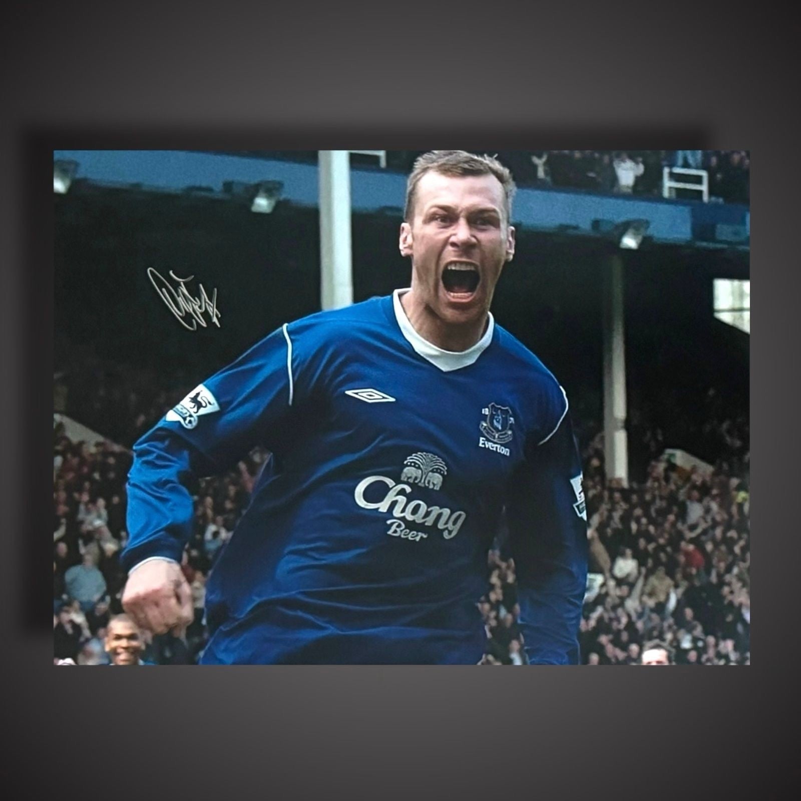 Duncan Ferguson Hand Signed Everton Photograph £29.99 With COA0