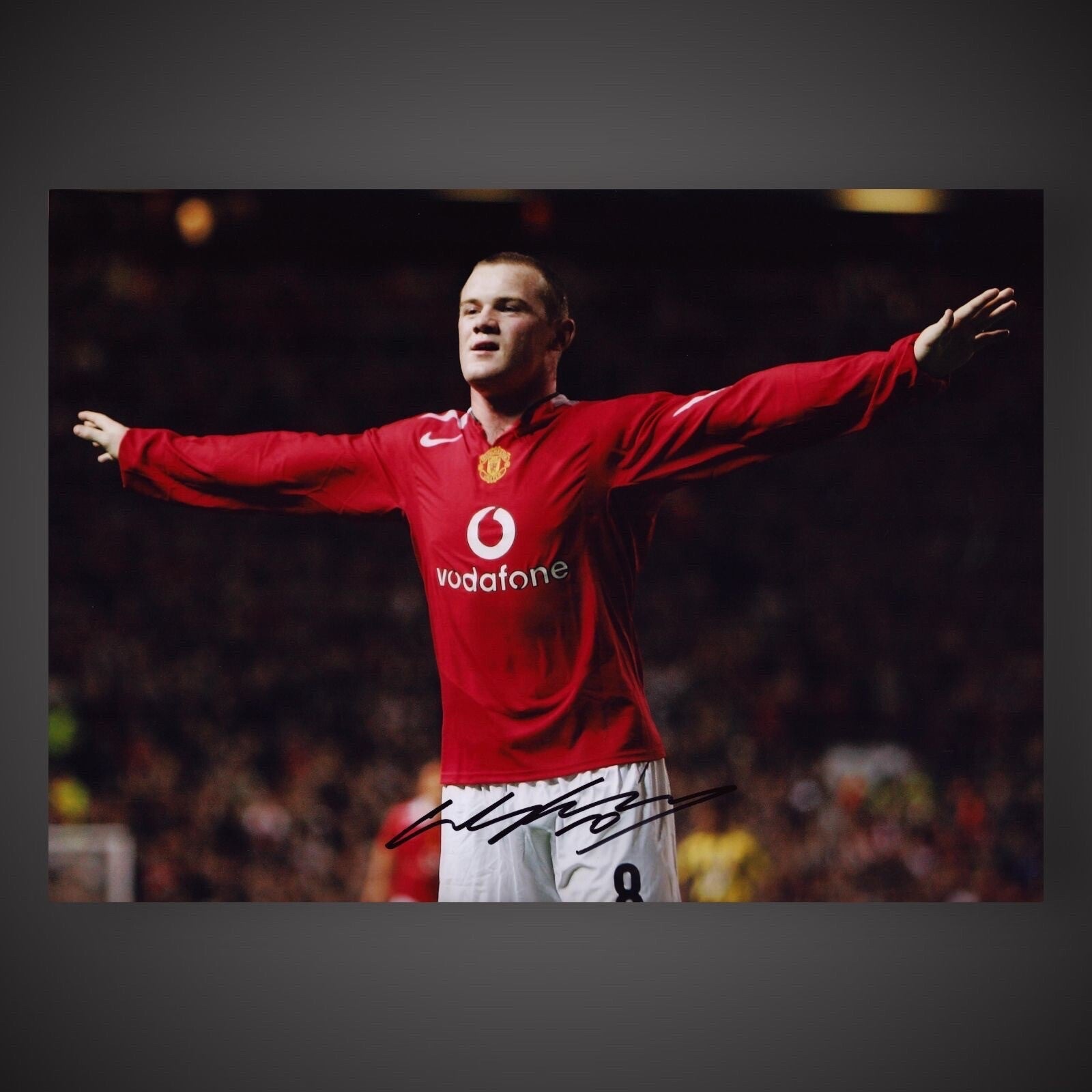 Wayne Rooney Hand Signed Manchester United 16x12 Size Photograph  Inc COA £39.990