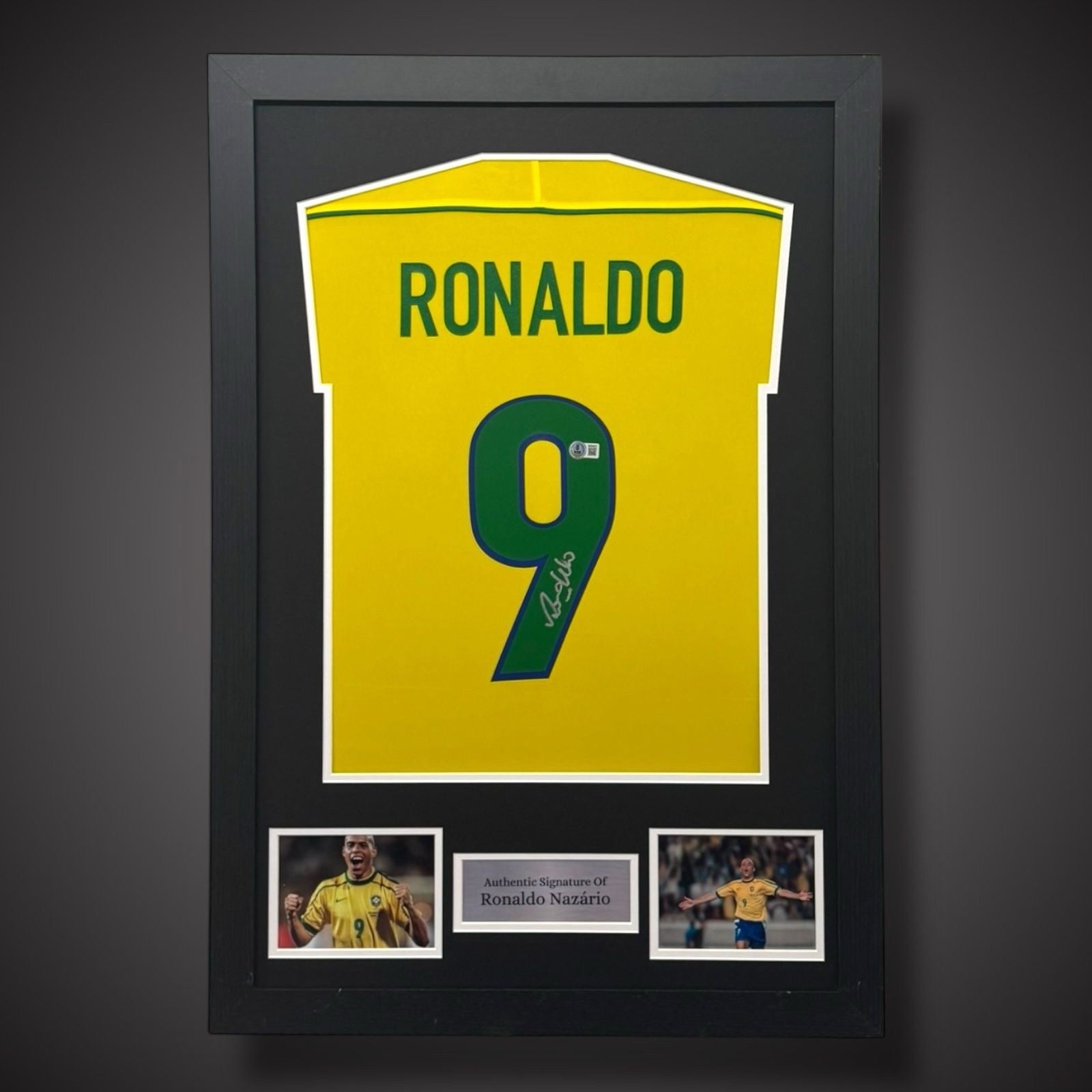 Ronaldo Nazario Hand Signed Framed Brazil Shirt  With COA £3990
