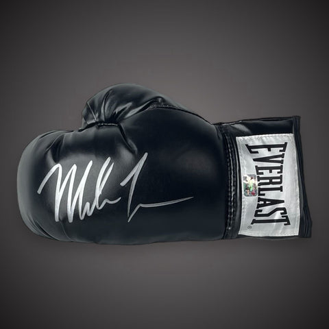 Mike Tyson Hand Signed Black Everlast Boxing Glove With COA £1990