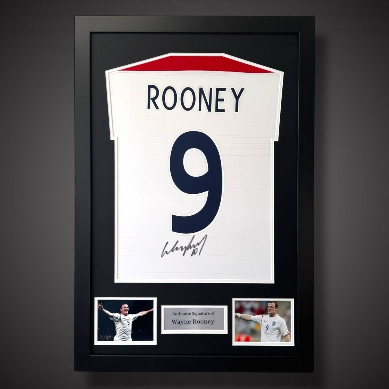 Wayne Rooney Hand Signed Framed England Shirt 2005/07 With COA £1850