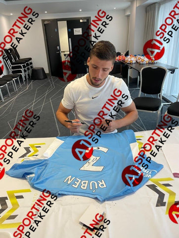 Ruben Dias Hand Signed Manchester City Football Shirt £1752