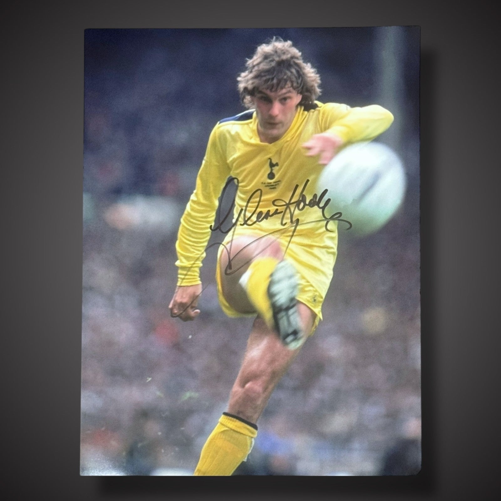 GLENN HODDLE SPURS SIGNED 16x12 PHOTO TOTTENHAM LEGEND BUy Now For Just £350