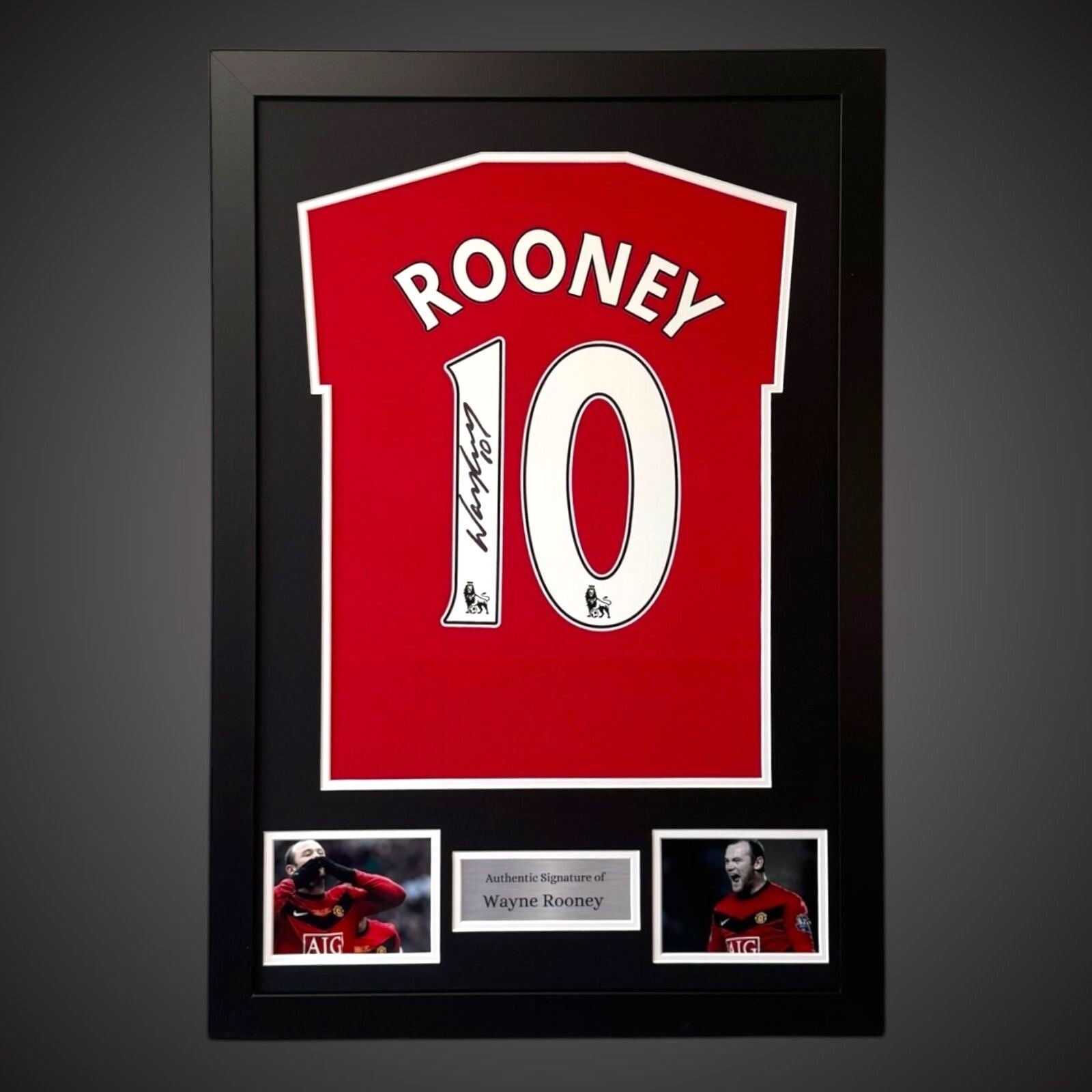 Wayne Rooney Hand Signed 2009/10 Framed Manchester United Shirt With COA £1850