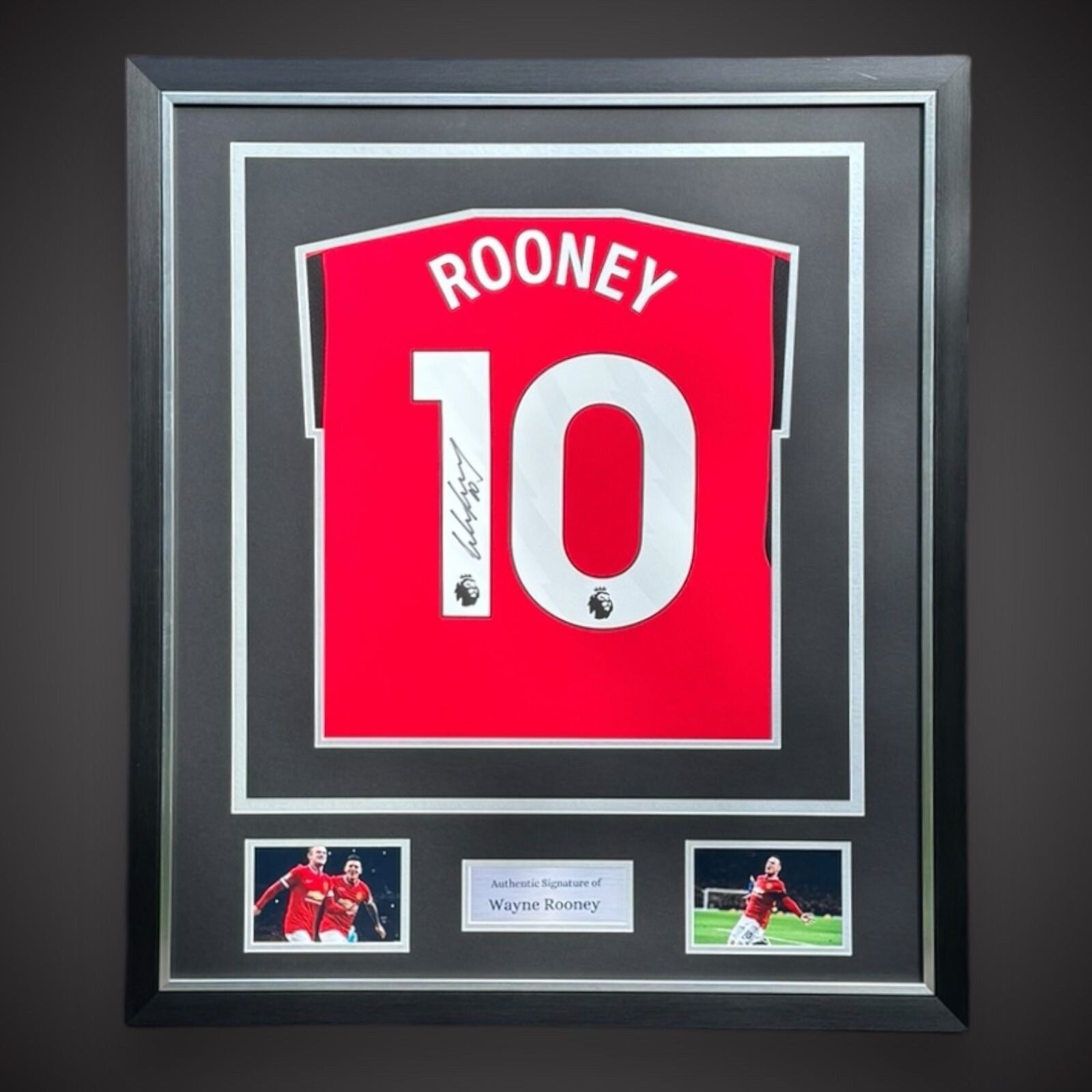 Wayne Rooney Signed Deluxe Framed Manchester United Football Shirt With Coa £2990