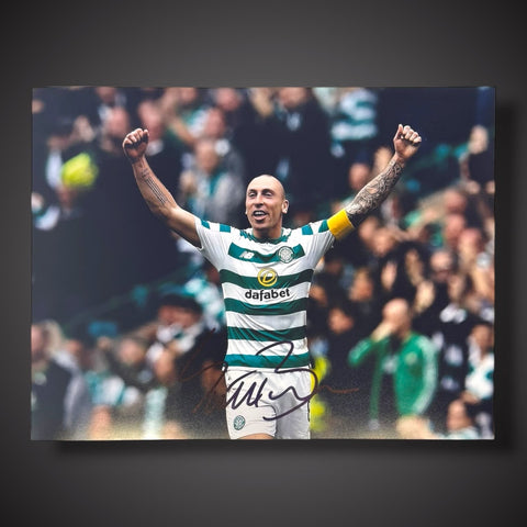 Scott Brown Celtic Hand Signed Football Photo £350