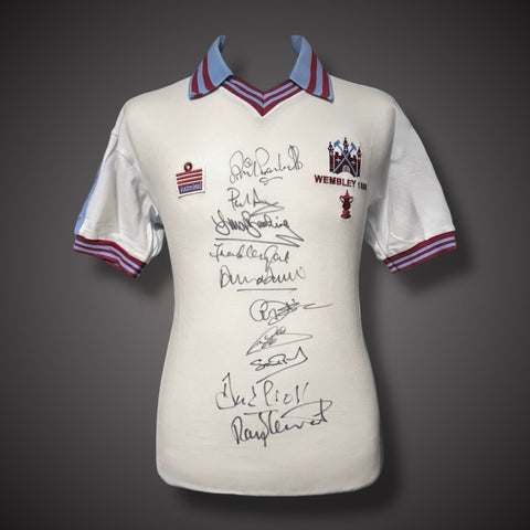 Framed Multi-signed West Ham United 1980 FA Cup Final Shirt £3251