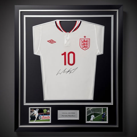 Wayne Rooney Hand Signed 2012/13 Deluxe Framed England Shirt With COA £2250