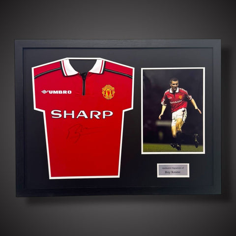 Roy Keane Hand Signed Football Shirt With Photo And COA £3490