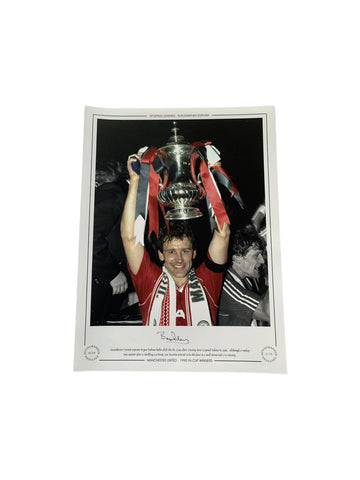 Bryan Robson- Manchester United 1990 FA Cup Winners Signed Photo £250