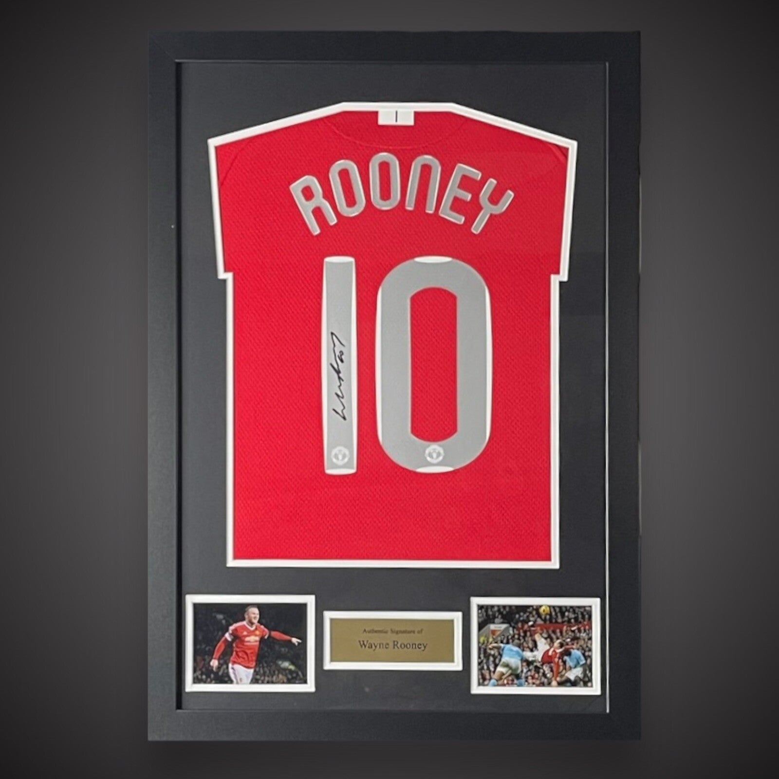 WAYNE ROONEY signed Manchester United 2008 Champions League Framed Shirt £1990