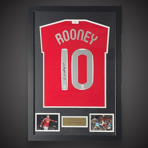WAYNE ROONEY signed Manchester United 2008 Champions League Framed Shirt £1990