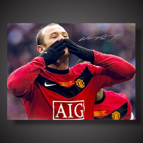 Framed Wayne Rooney Manchester United Hand Signed Photograph £69.991