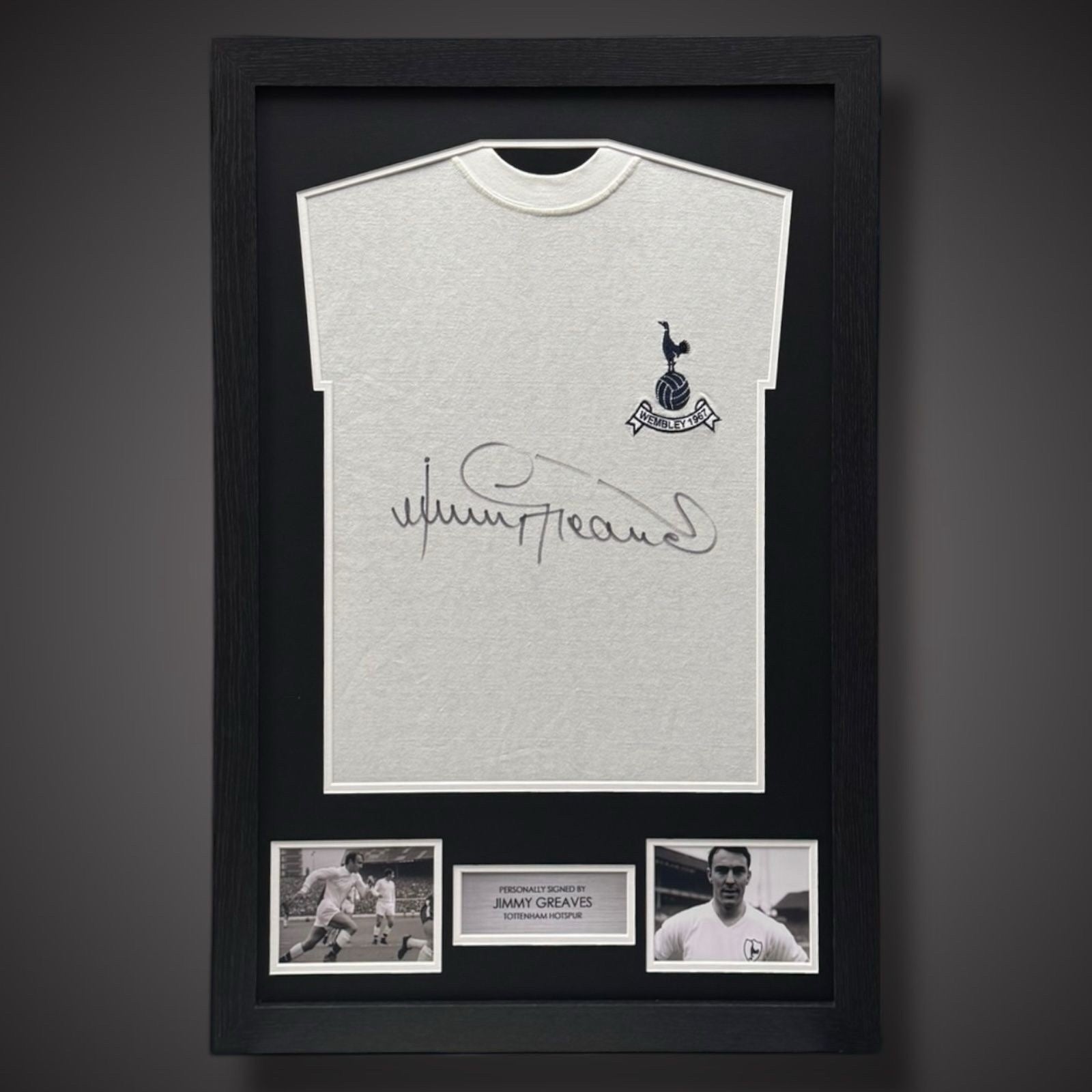 Jimmy Greaves 1967 Hand Signed Tottenham Hotspur Framed Shirt £3990