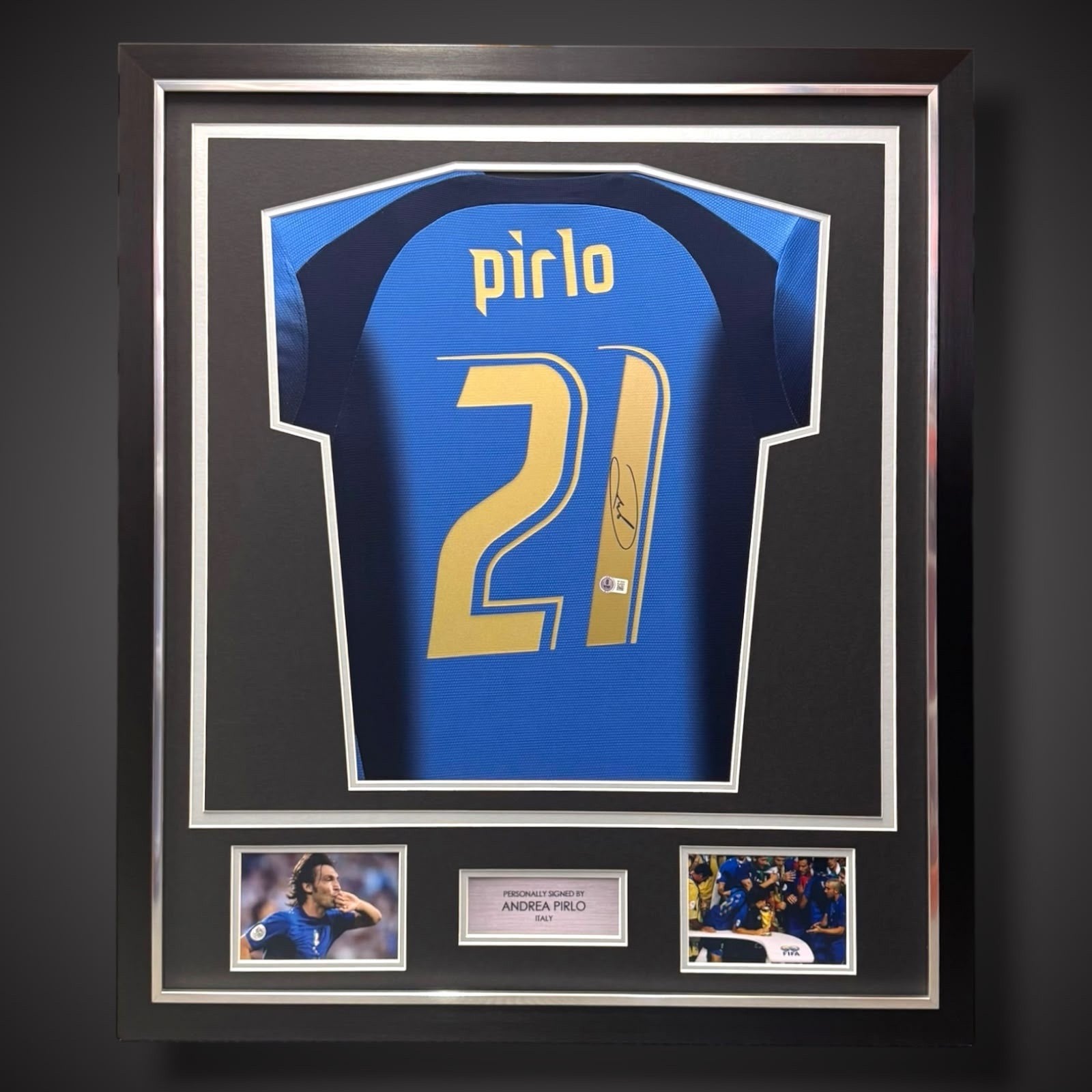 Andrea Pirlo Italy Hand Signed Football Shirt With COA - £4990