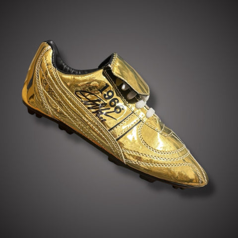 Sir Geoff Hurst Hand Signed Football Boot- 1966 Gold £490