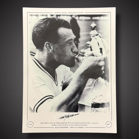 FRAMED Bolton Wanderers - Nat Lofthouse Hand Signed Photo £451