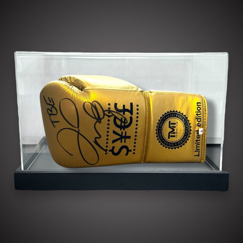Floyd Mayweather Signed The Money Team Boxing Glove £449 In A Acrylic Case0