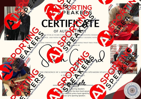 Steven Gerrard Hand Signed And Framed Liverpool Football Shirt £275 With COA1