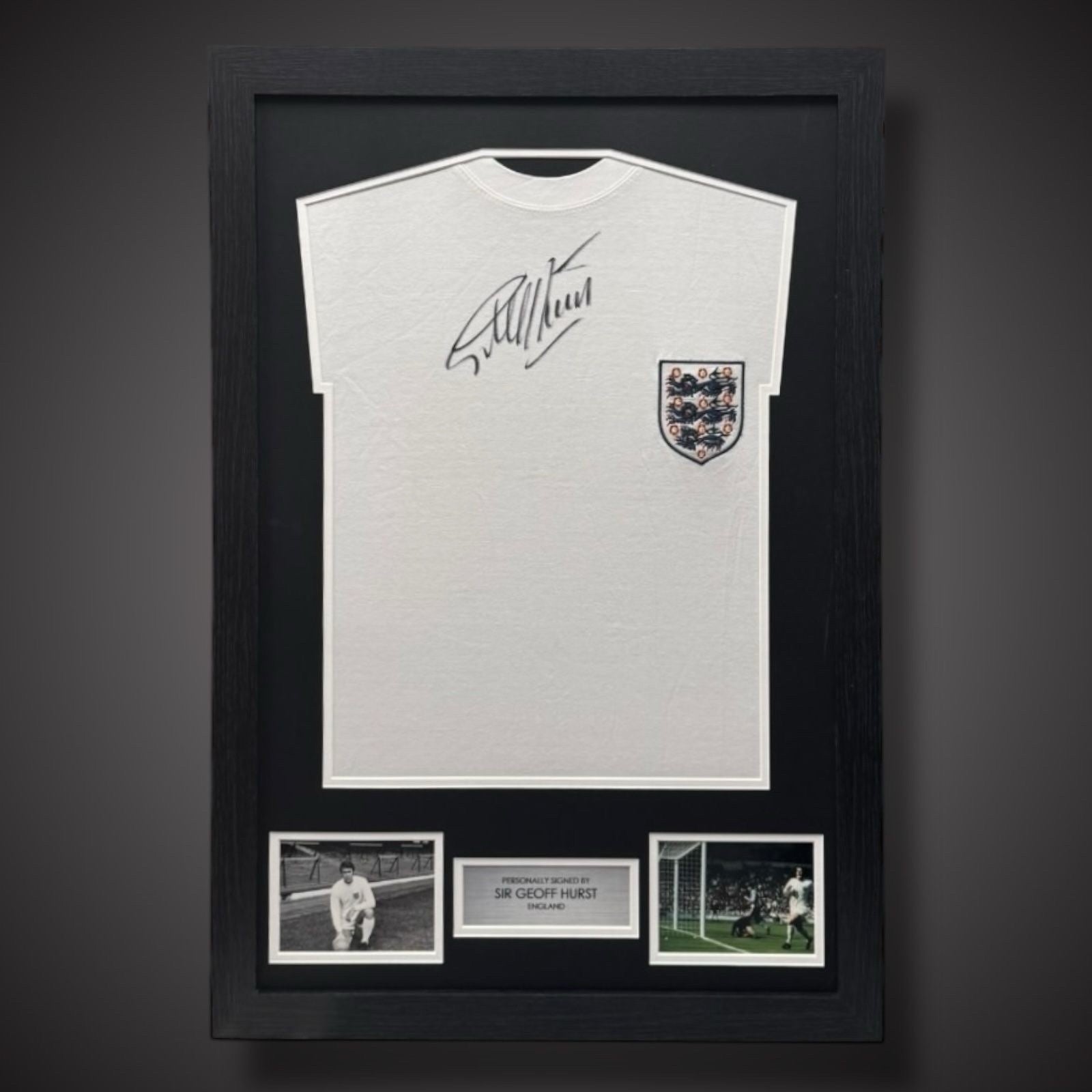 Sir Geoff Hurst Framed Hand Signed England Shirt With  COA £1990