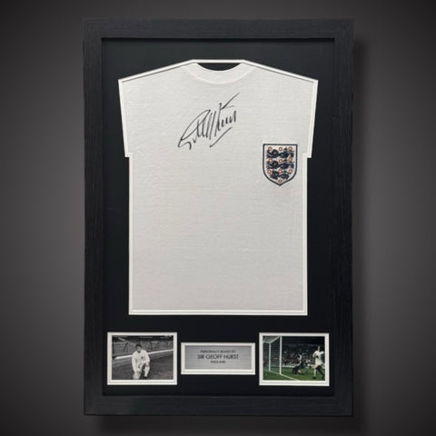 Sir Geoff Hurst Framed Hand Signed England Shirt With  COA £1990