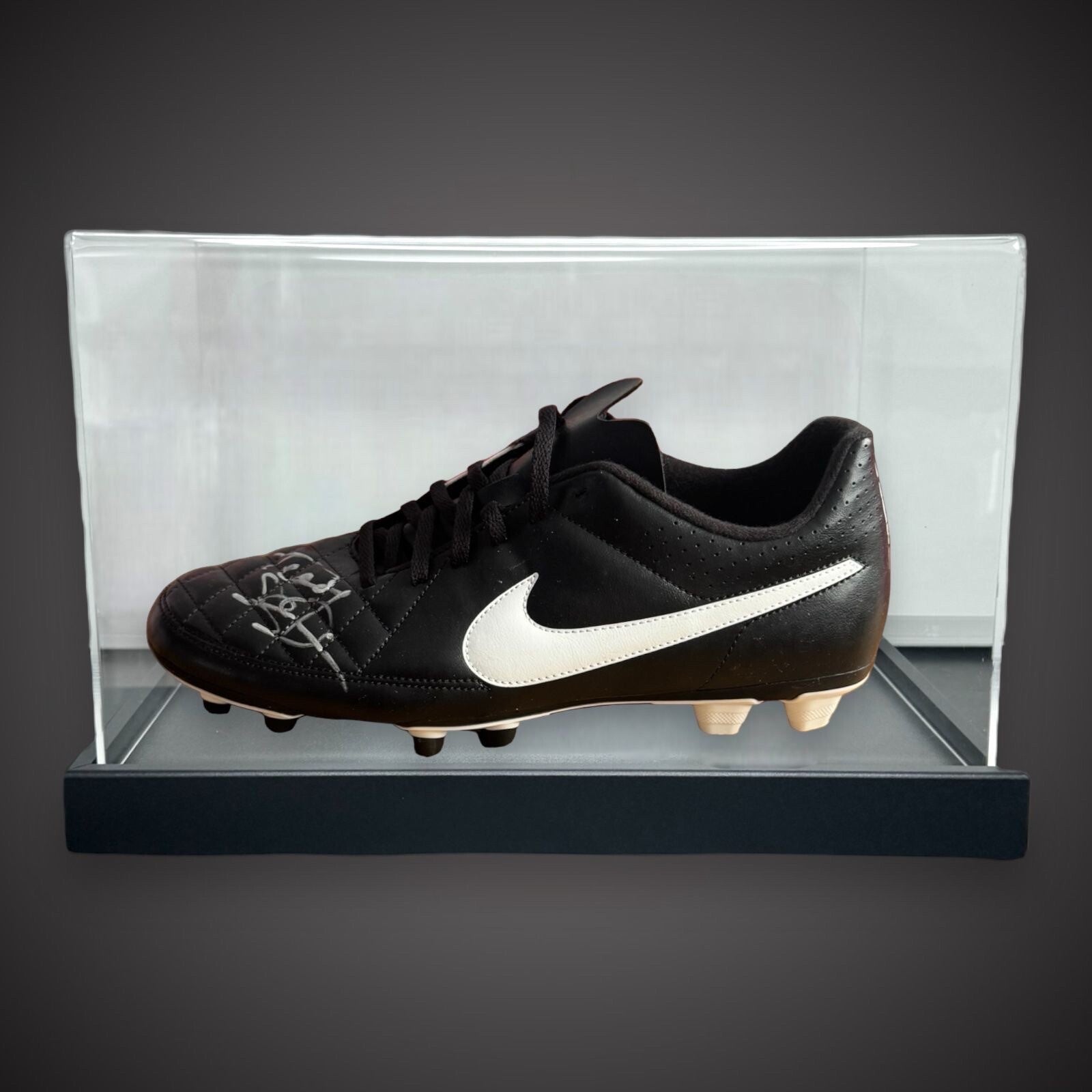 Manchester United Teddy Sheringham  Signed Boot In Acrylic Case  With COA £2240
