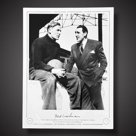 Framed Manchester City 1956- Bert Trautmann Hand Signed Photo £451