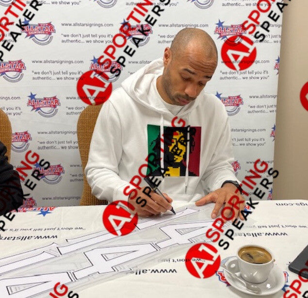 Framed Thierry Henry Hand Signed Arsenal Football Shirt With Coa  £3991