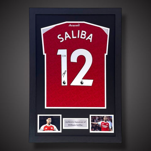 William Saliba Hand Signed Arsenal Football Shirt With COA £2990